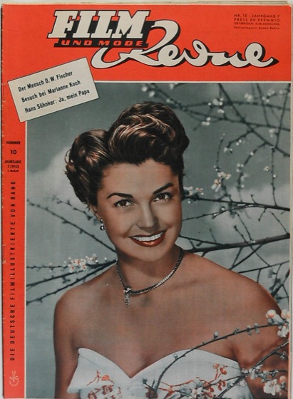 FILM REVUE magazine cover Issue 10  1953