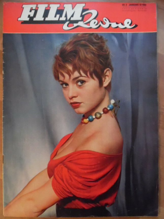 FILM REVUE magazine cover Issue 8  1956