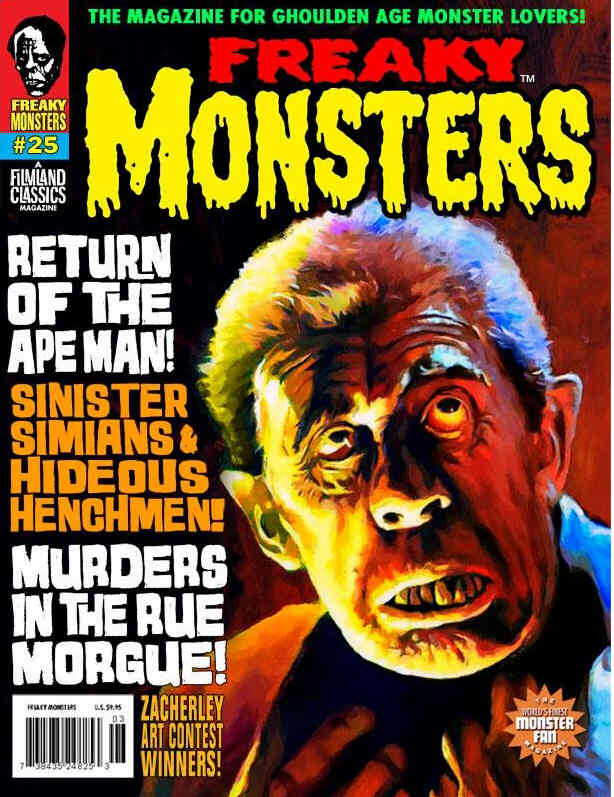 FREAKY MONSTERS magazine cover Issue 25  2016
