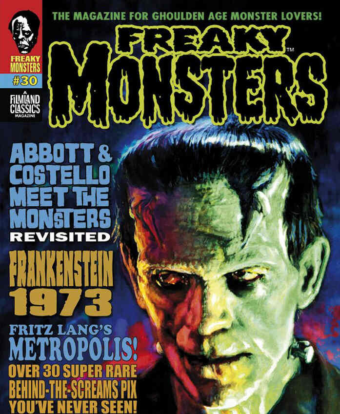 FREAKY MONSTERS magazine cover Issue 30  May 2019
