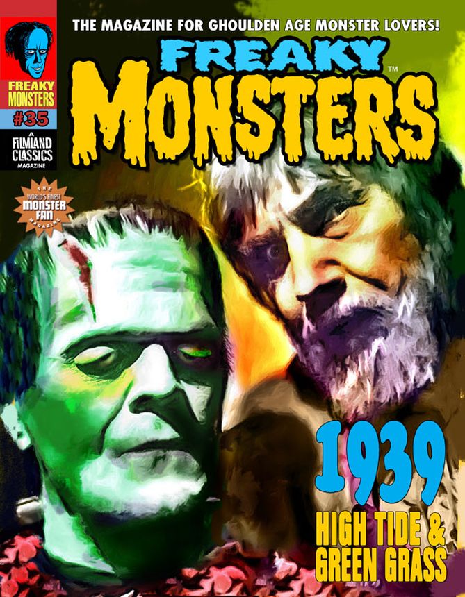 FREAKY MONSTERS magazine side cover Issue 35  December 2021