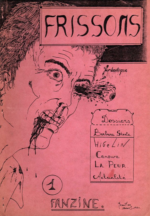 FRISSONS 80s magazine cover Issue 1  1981