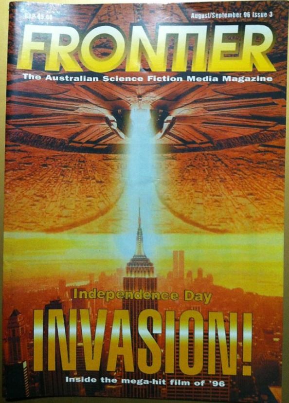 FRONTIER magazine cover Issue 3 August/September 1996
