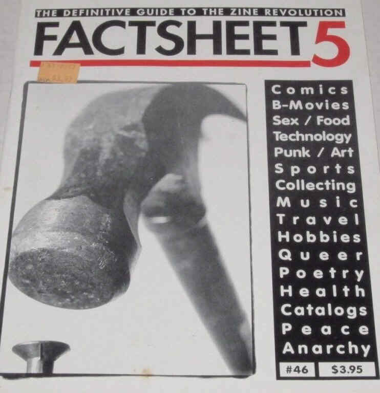 FACTSHEET 5 magazine cover Issue 46   1992