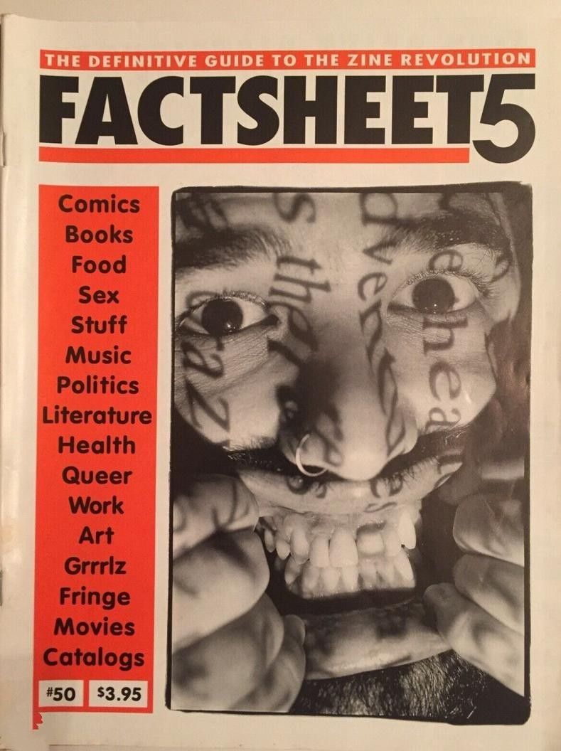 FACTSHEET 5 magazine cover Issue 50   1994