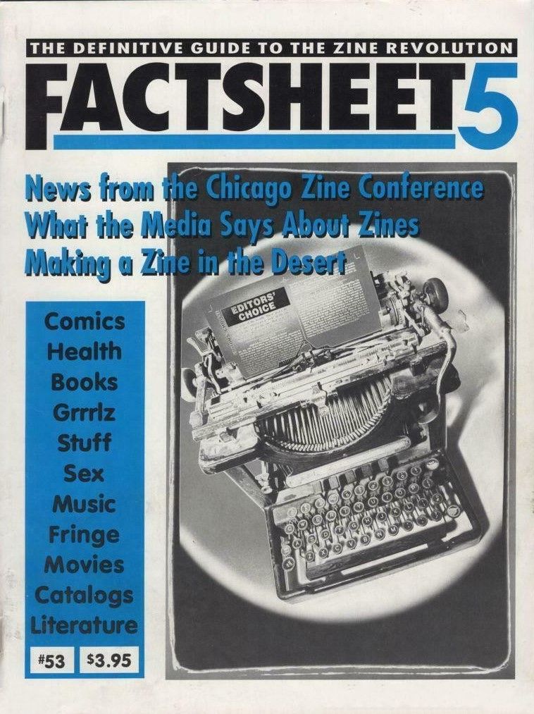 FACTSHEET 5 magazine cover Issue 53   1994