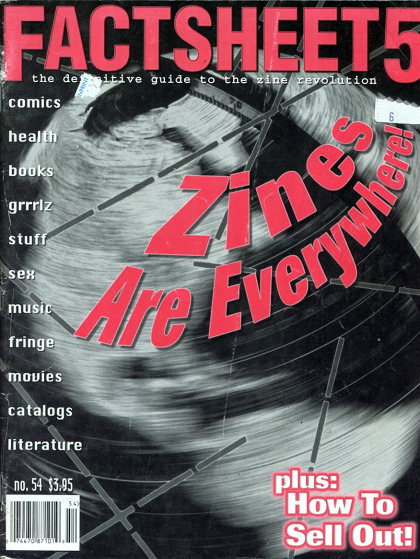 FACTSHEET 5 magazine cover Issue 54   1995