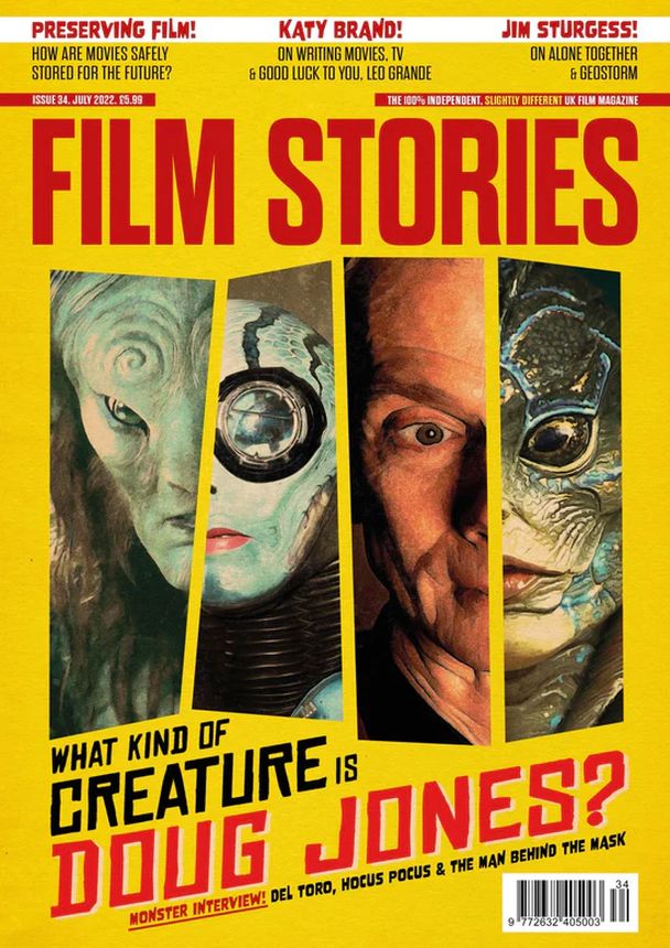 FILM STORIES (UK) magazine side cover Issue 34  July 2022