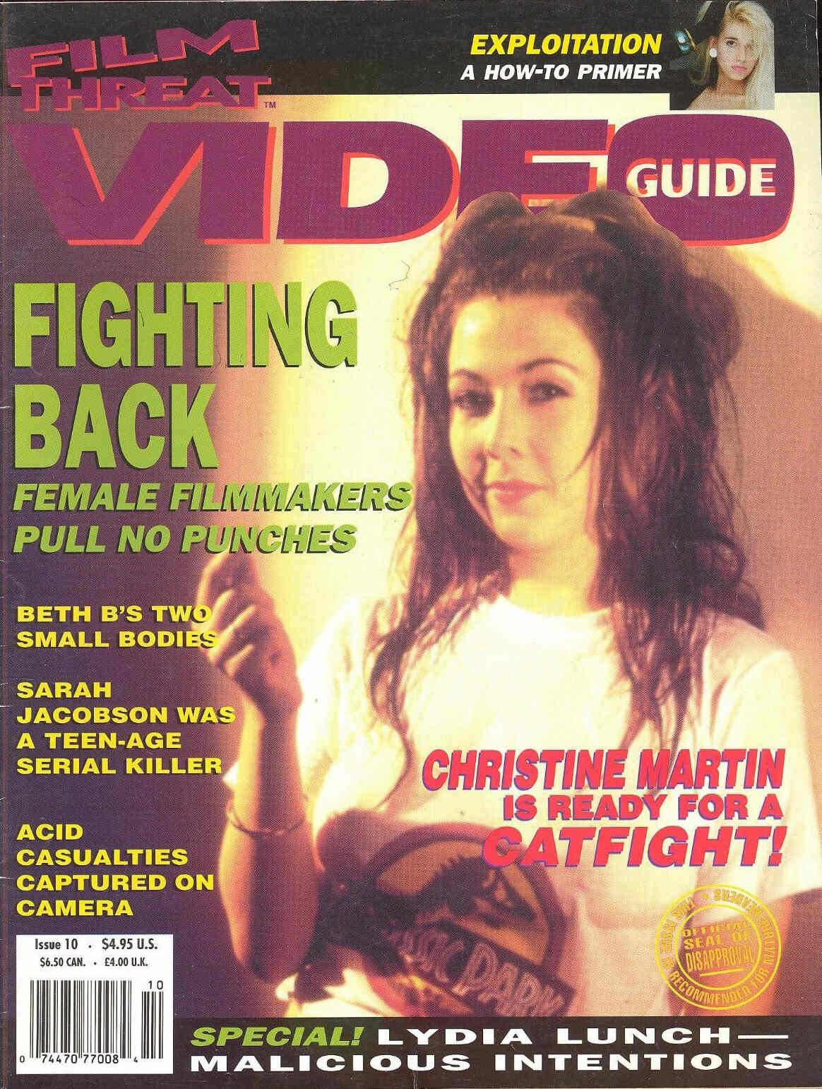 FILM THREAT VIDEO GUIDE magazine cover Issue 10  1994