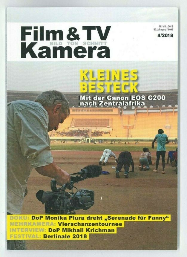 FILM TV KAMERAMANN magazine cover Issue 4   2018