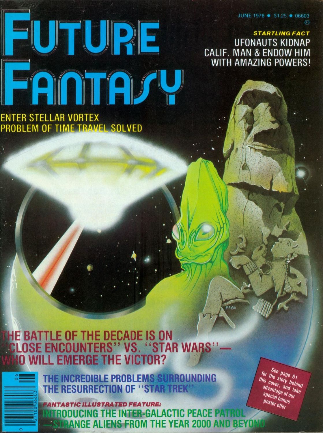 FUTURE FANTASY magazine cover Issue 3  June 1978