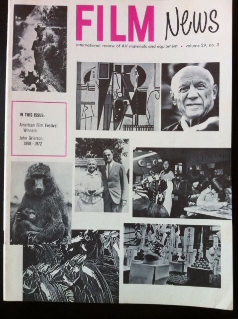 FILM NEWS (AV) magazine cover  Vol 29 # 3 June 1972
