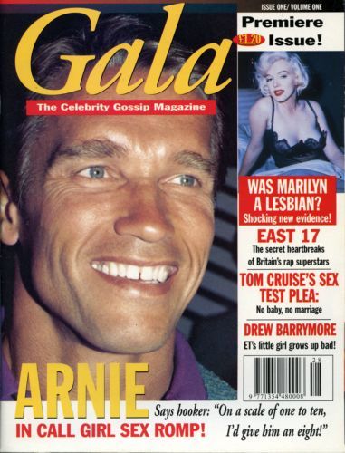 GALA magazine side cover Issue 1  1994