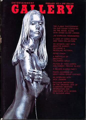 GALLERY magazine side cover  February 1973
