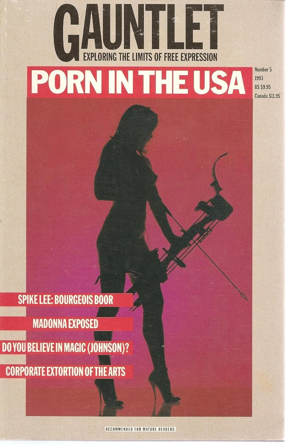 GAUNTLET magazine side cover Issue 5  1993