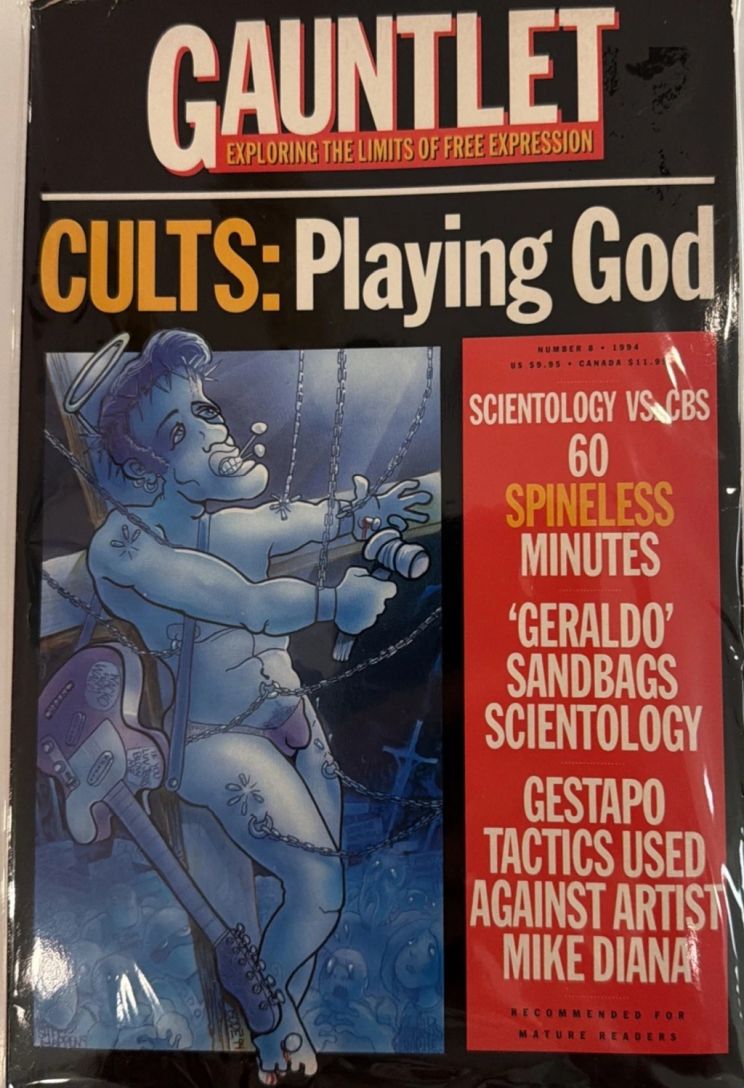 GAUNTLET magazine side cover Issue 8  1994