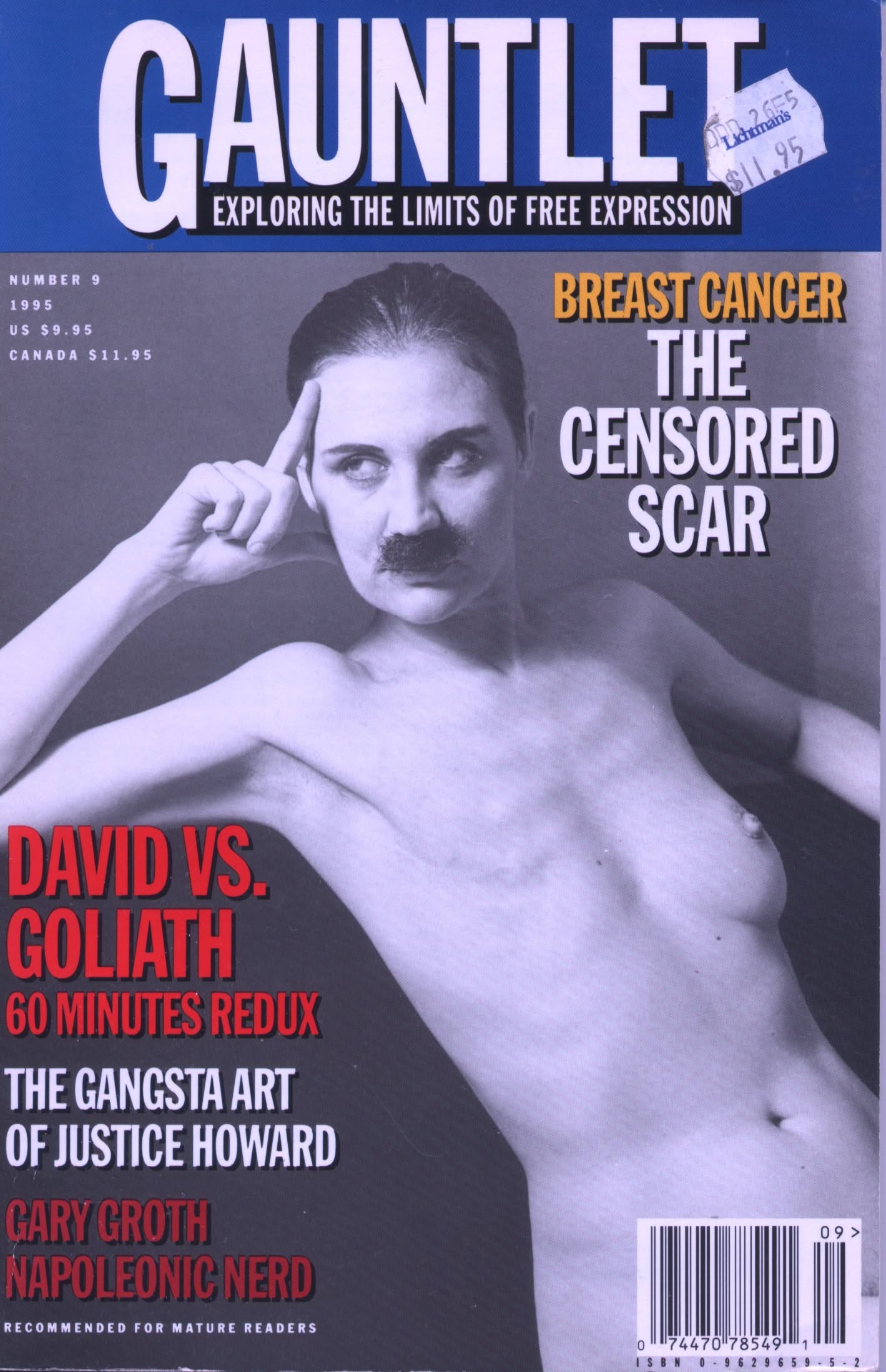 GAUNTLET magazine side cover Issue 9  1995