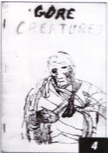 GORE CREATURES magazine side cover Issue 4  1964