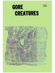GORE CREATURES magazine cover Issue 10  1966