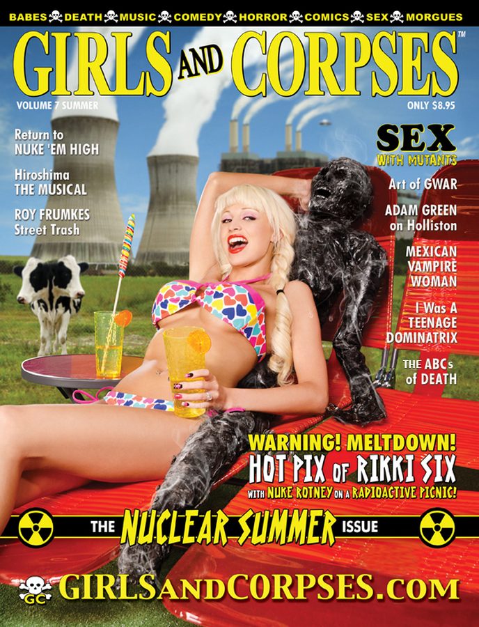 GIRLS AND CORPSES magazine side cover Issue 20 Summer 2013