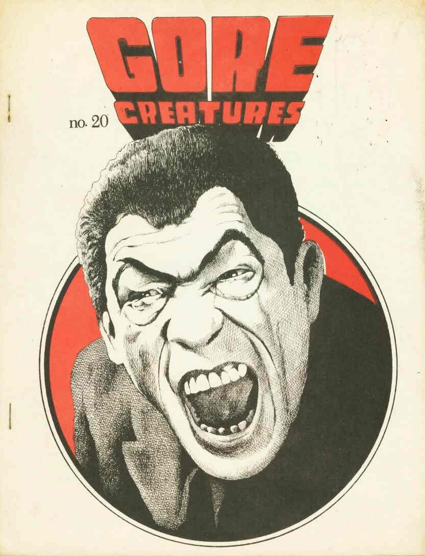 GORE CREATURES magazine cover Issue 20  1971