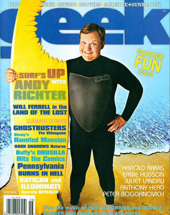 GEEK MONTHLY magazine side cover June 2009