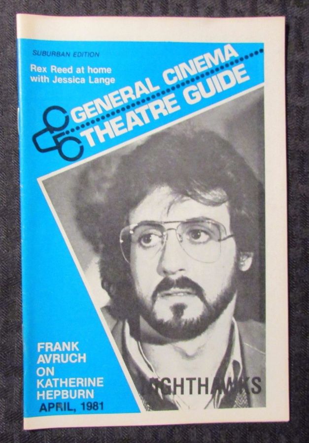 GENERAL CINEMA THEATRE GUIDE magazine side cover April 1981