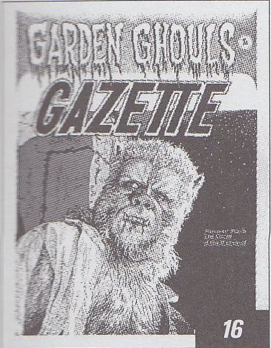 GARDEN GHOULS GAZETTE magazine cover Issue 16  1964