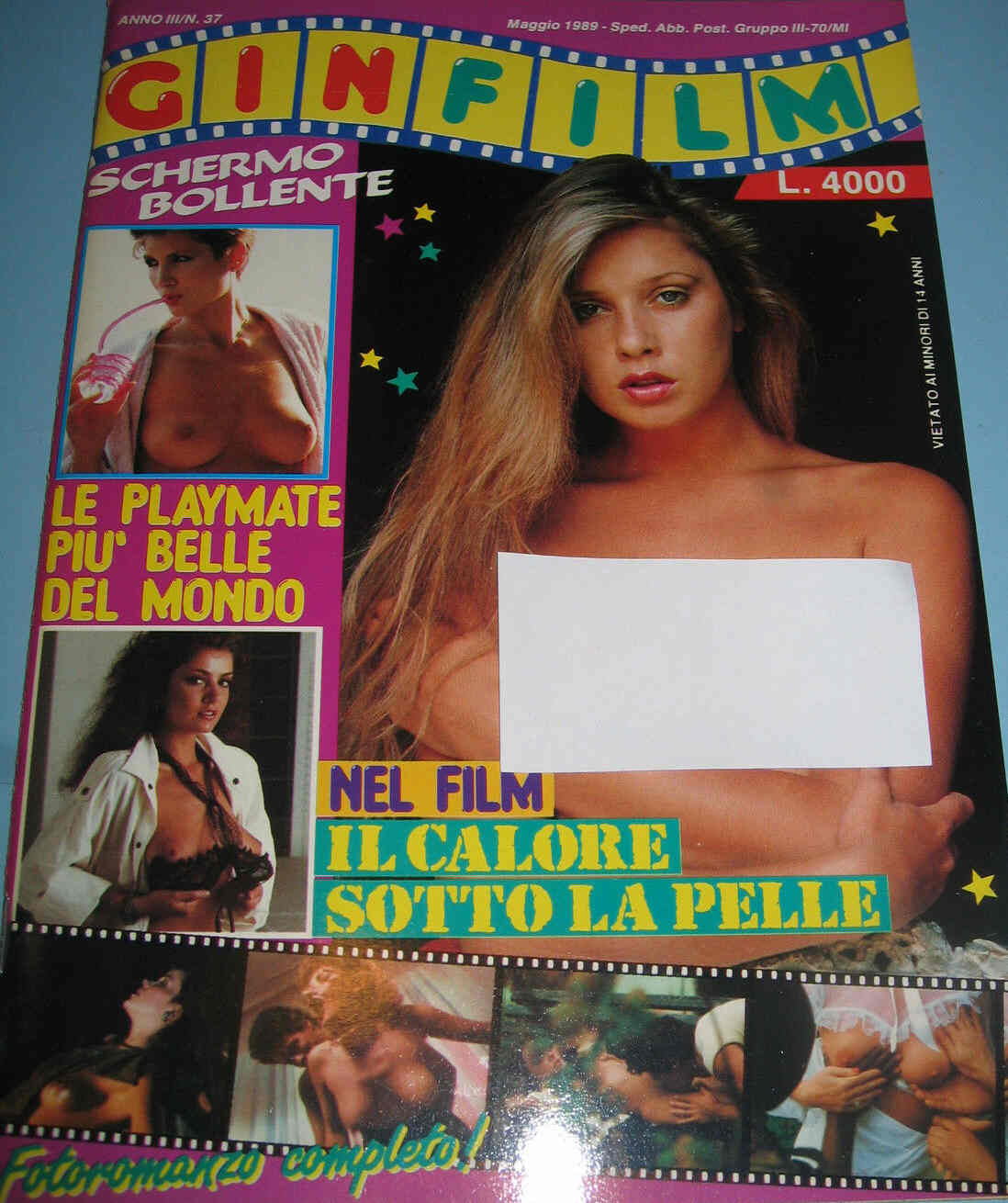 GINFILM magazine side cover Issue 37 May 1989