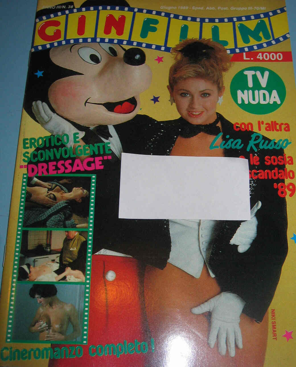 GINFILM magazine side cover Issue 38 June 1989