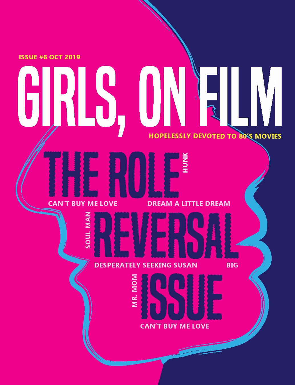 GIRLS ON FILM magazine side cover Issue 6  October 2019