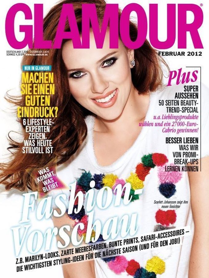 GLAMOUR GERMANY magazine cover  February 2012