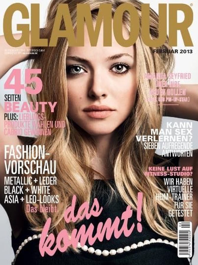 GLAMOUR GERMANY magazine cover  February 2013