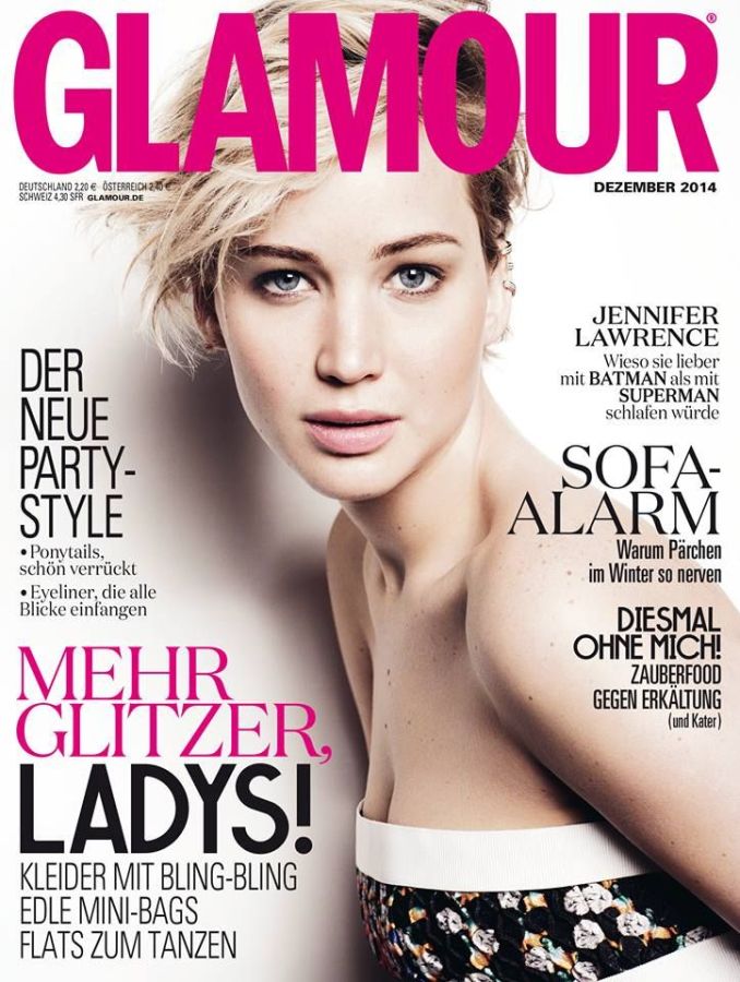 GLAMOUR GERMANY magazine cover  December 2014