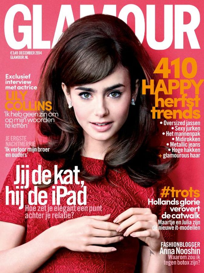 GLAMOUR NETHERLANDS magazine cover  December 2014