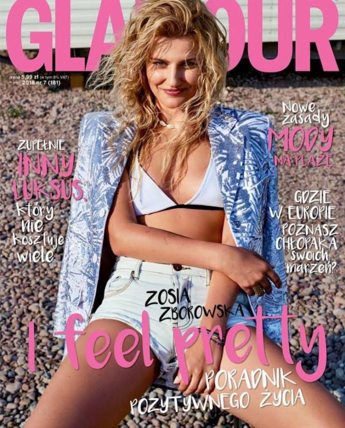 GLAMOUR POLAND magazine cover  July 2018