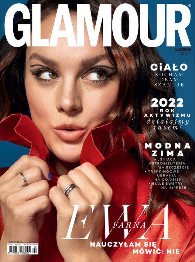 GLAMOUR POLAND magazine cover  February 2022