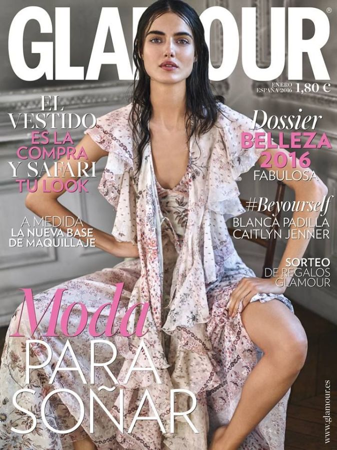 GLAMOUR SPAIN magazine side cover  January 2016