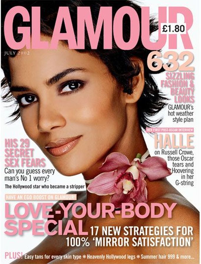 GLAMOUR UK magazine cover  July 2002