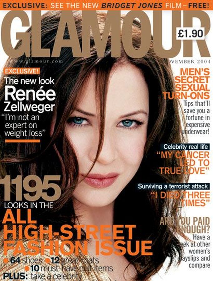 GLAMOUR UK magazine cover  November 2004