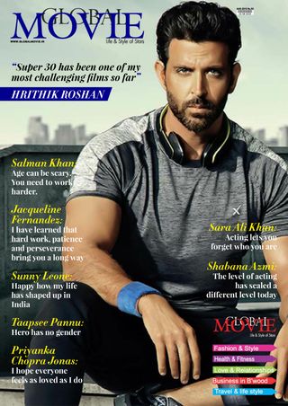 GLOBAL MOVIE magazine cover  August 2019