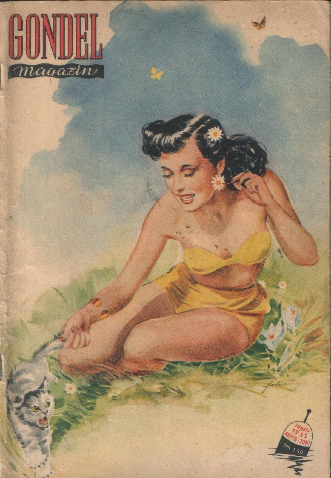 GONDEL magazine cover Issue 6  1952