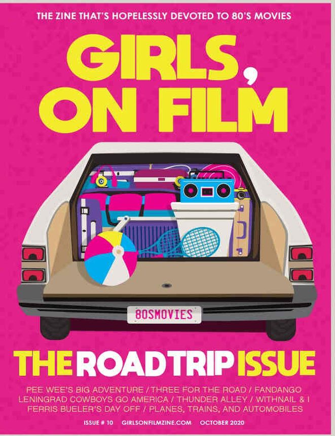 GIRLS ON FILM magazine side cover Issue 10  October 2020