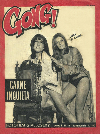 GONG! magazine side cover Issue 11   1967