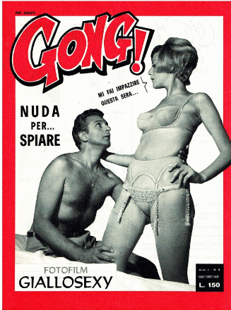 GONG! magazine side cover Issue 8   1967