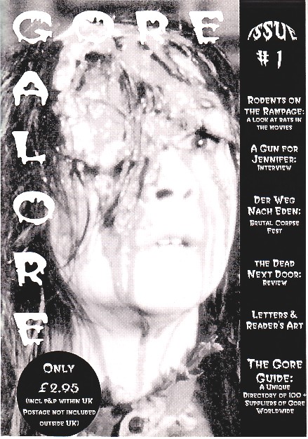 GORE GALORE magazine side cover Issue 1 Summer 1998