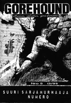 GOREHOUND magazine side cover Issue 5  1991