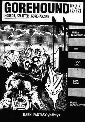 GOREHOUND magazine side cover Issue 7  1992