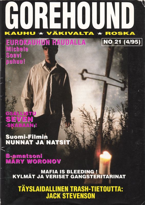 GOREHOUND magazine side cover Issue 21  1995