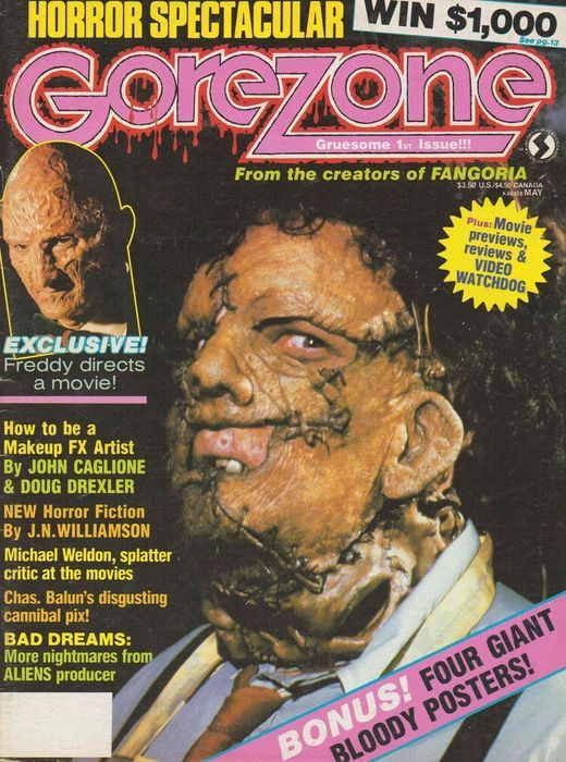 GOREZONE magazine cover Issue 1 May 1988